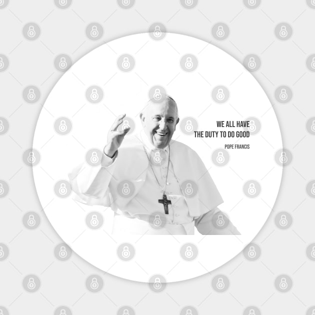 Pope Francis Magnet by NV